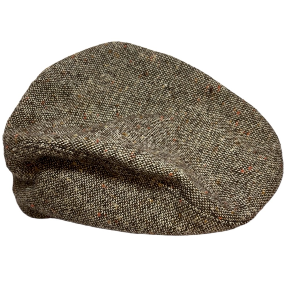 vintage Union Made wool tweed driving cap size 7-7.5